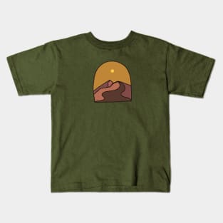 Mountain view desert colors Kids T-Shirt